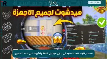 أسعار أكواد الحساسية في ببجي موبايل 2025 وتأثيرها على أداء اللاعبين